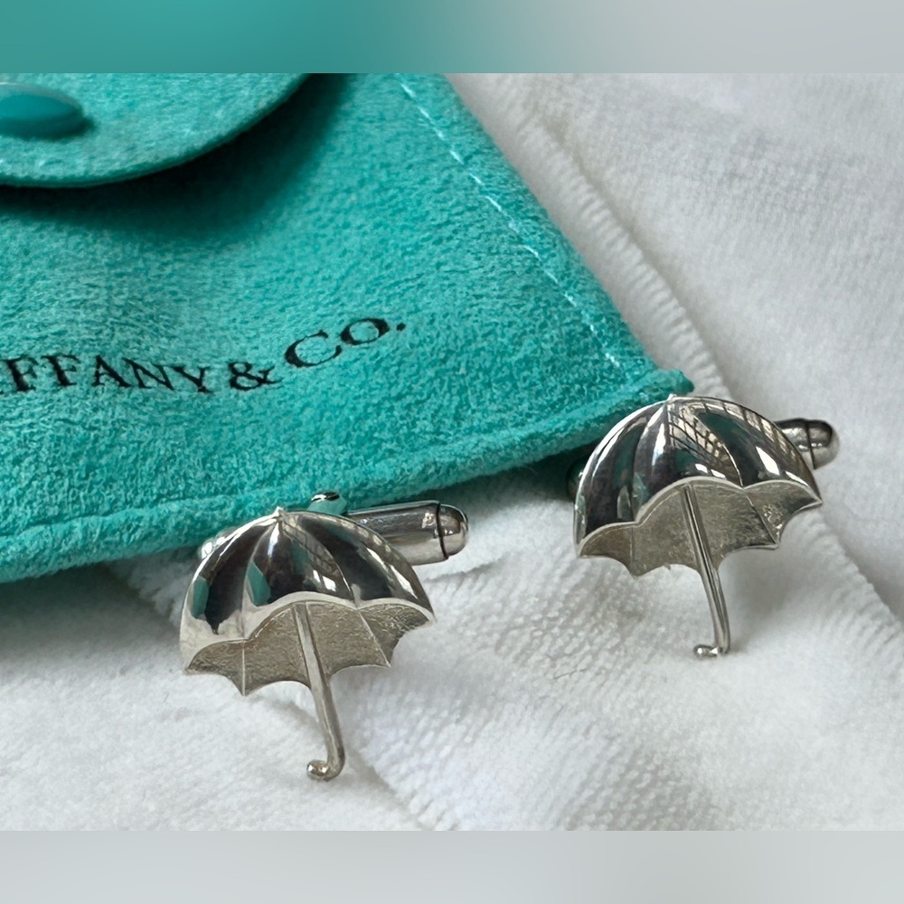 Tiffany & Co. Sterling Silver Umbrella Cufflinks